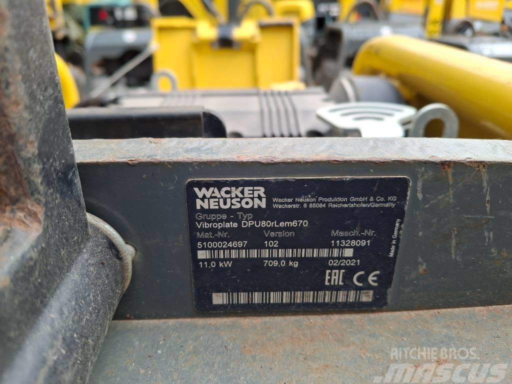 Wacker Neuson DPU80rLem670 Placas compactadoras