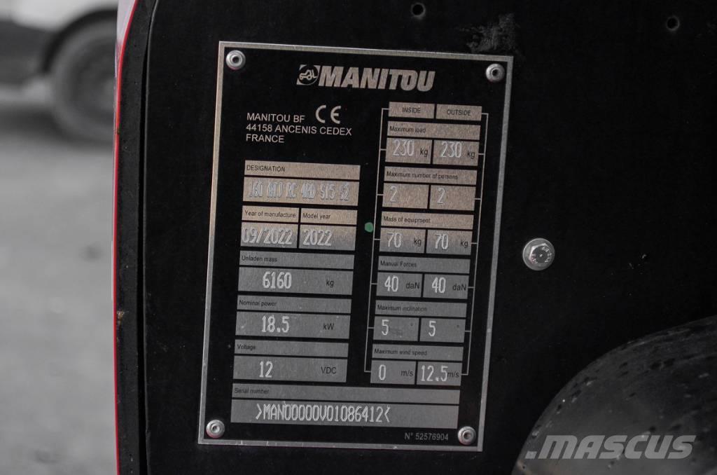 Manitou ATJ 160 Plataformas con brazo de elevación manual