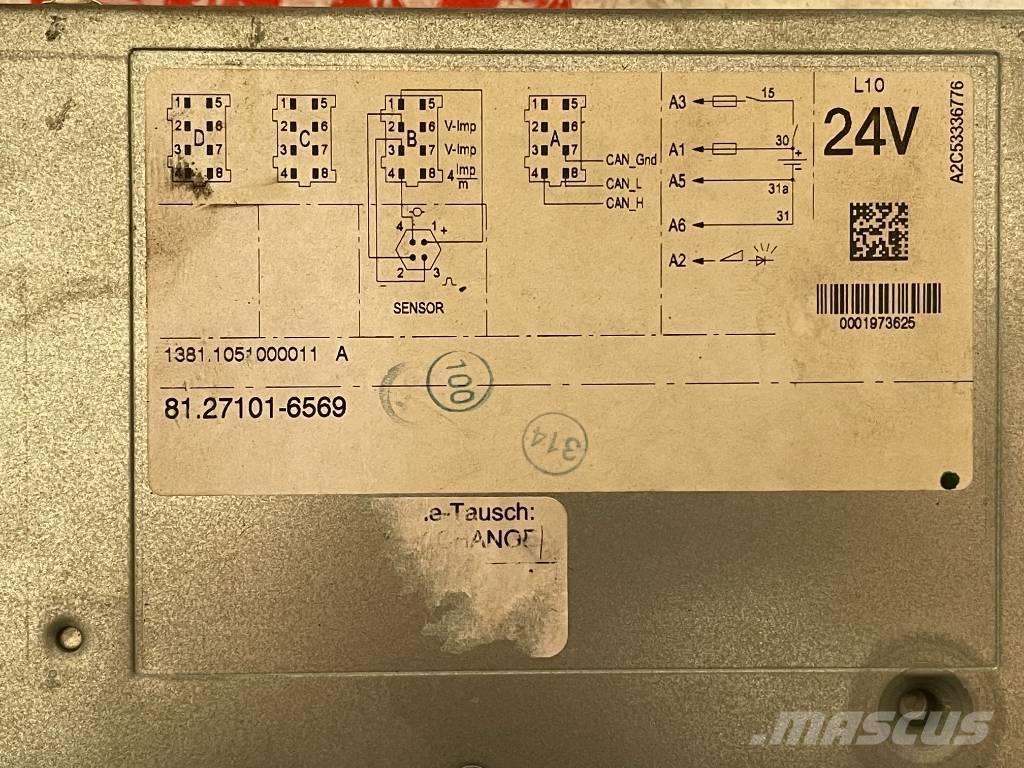 MAN ΨΗΦΙΑΚΟΣ ΤΑΧΟΓΡΑΦΟΣ Componentes electrónicos