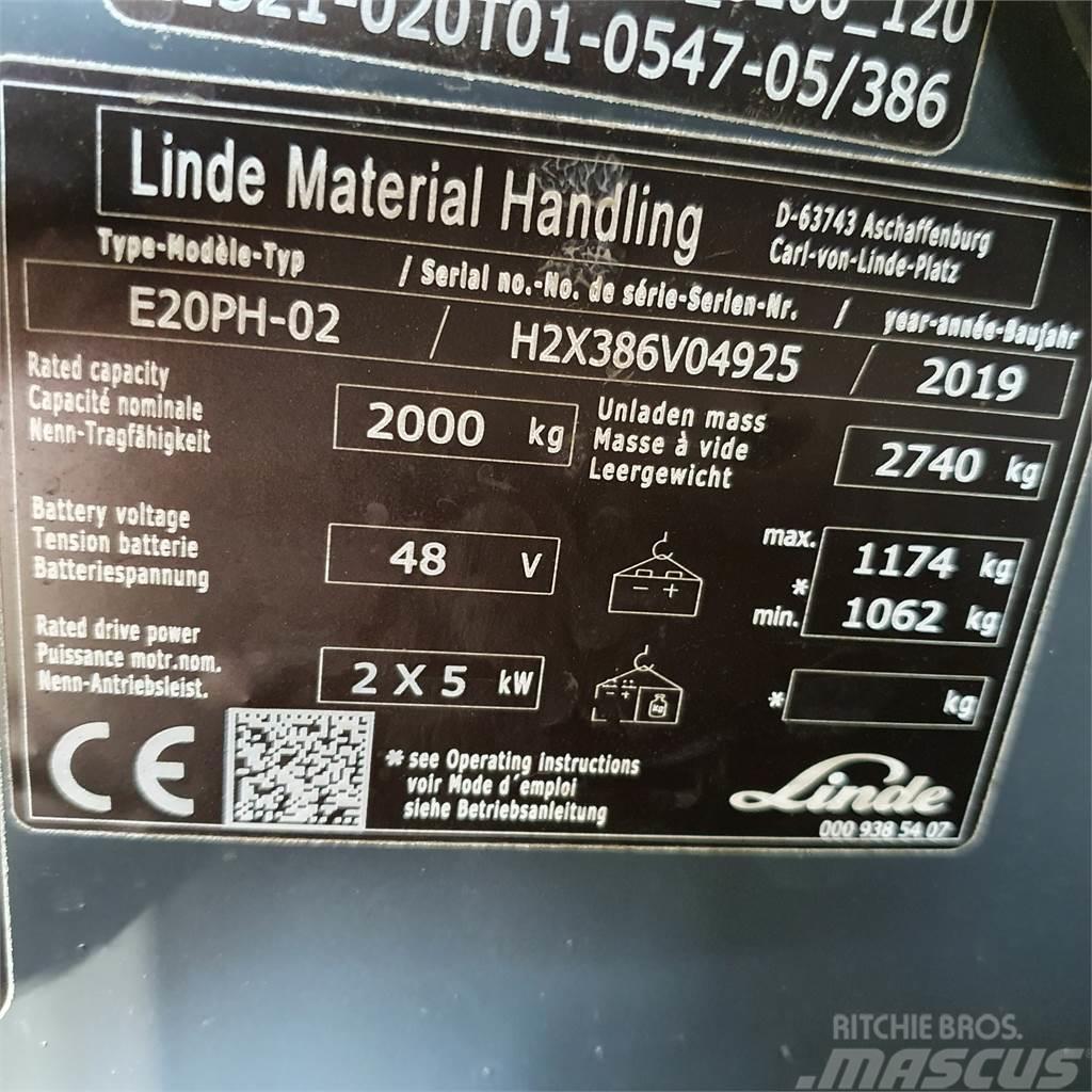 Linde E20PH Carretillas de horquilla eléctrica