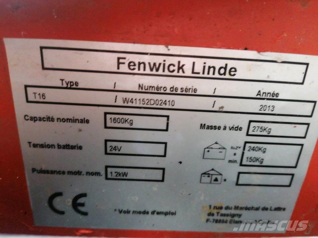 Linde T16 Montacargas de baja elevación