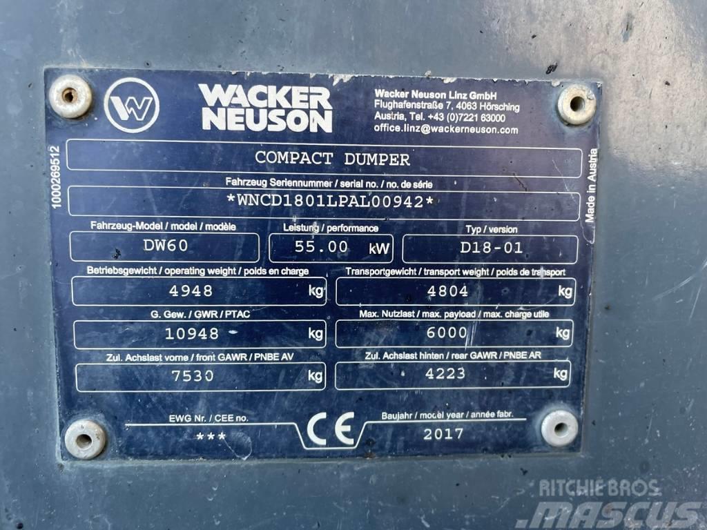 Wacker Neuson DW60 Vehículos compactos de volteo