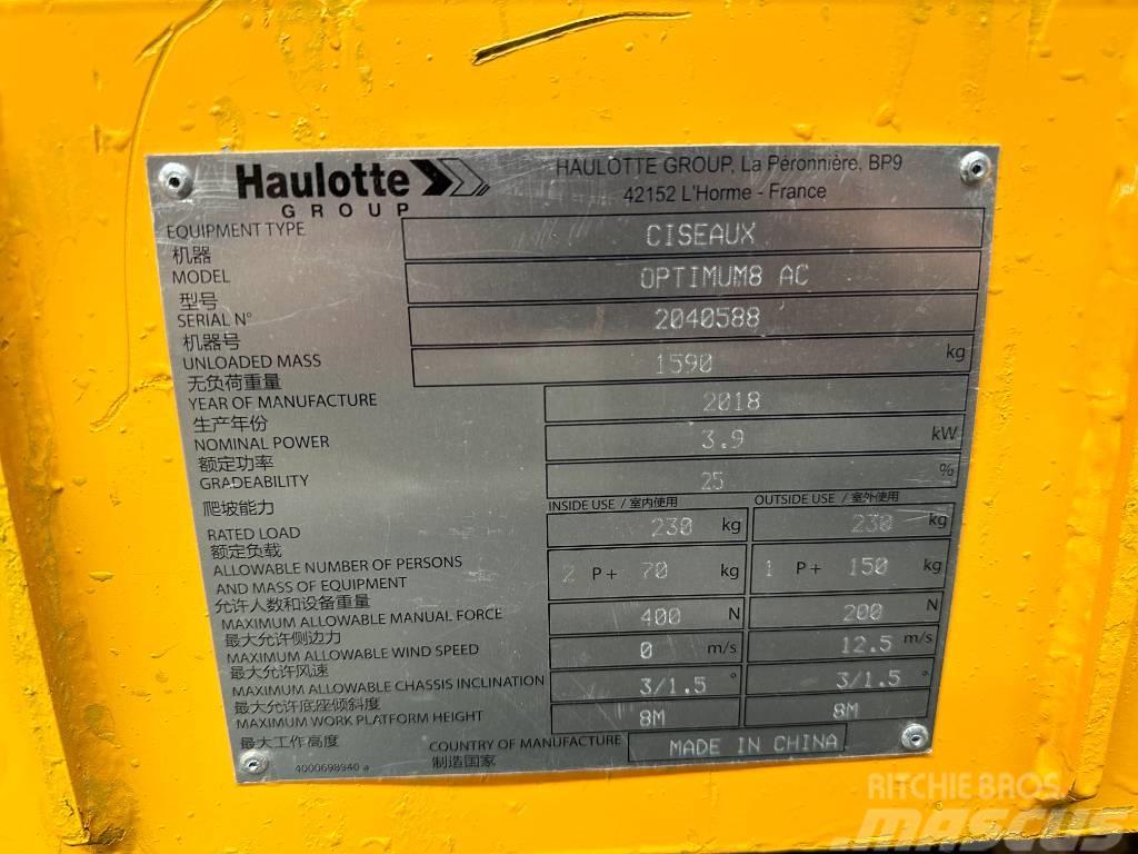 Haulotte OPTIMUM 8 Plataformas tijera