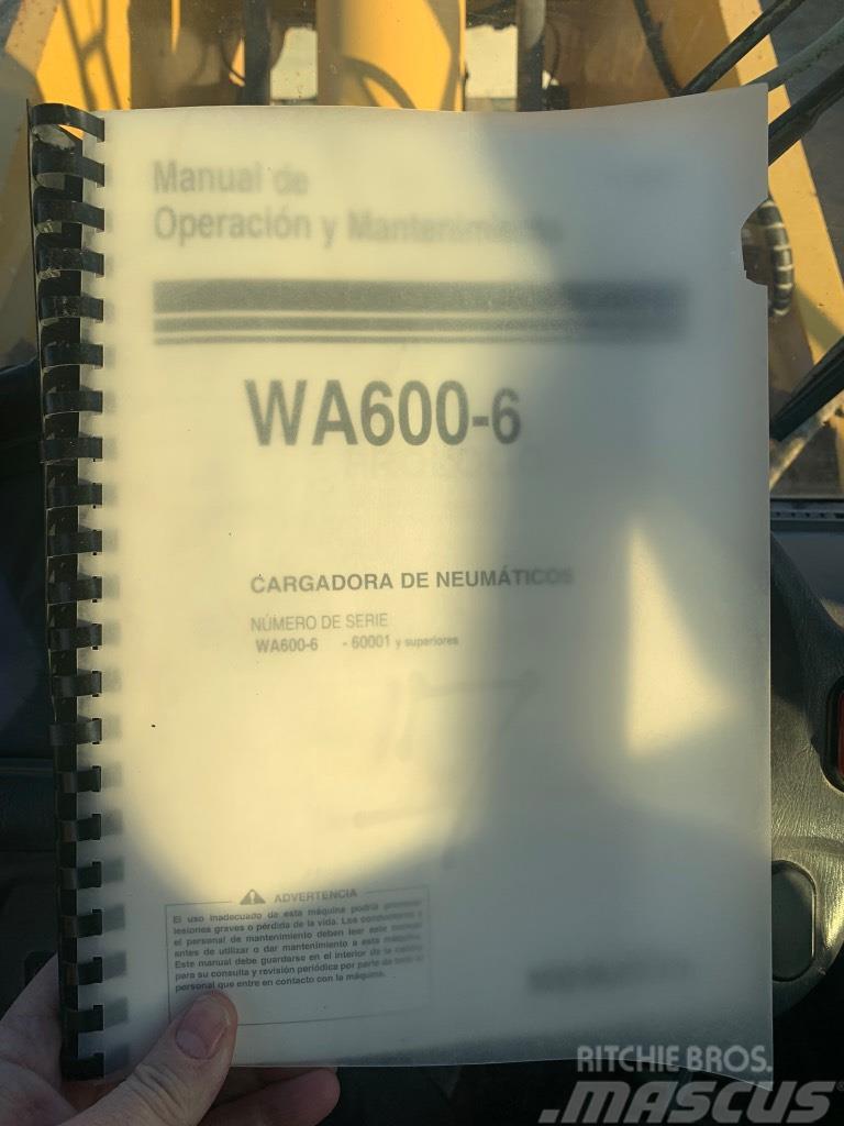 Komatsu Wa600-6 Cargadoras sobre ruedas