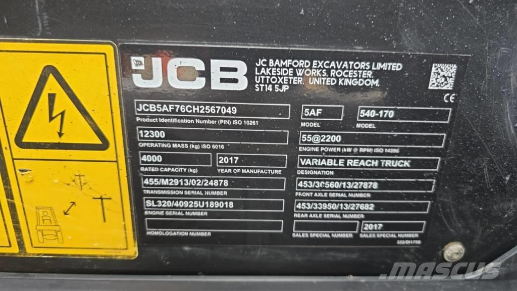 JCB 540-170 Carretillas telescópicas