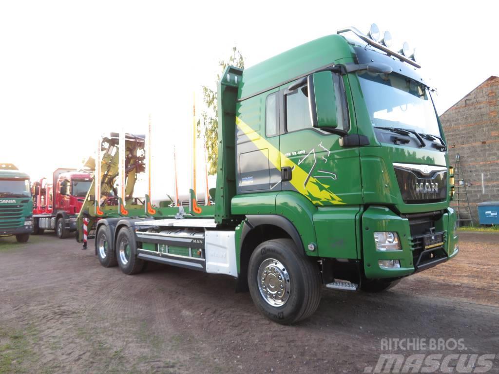 MAN 33.480 Transportes de madera