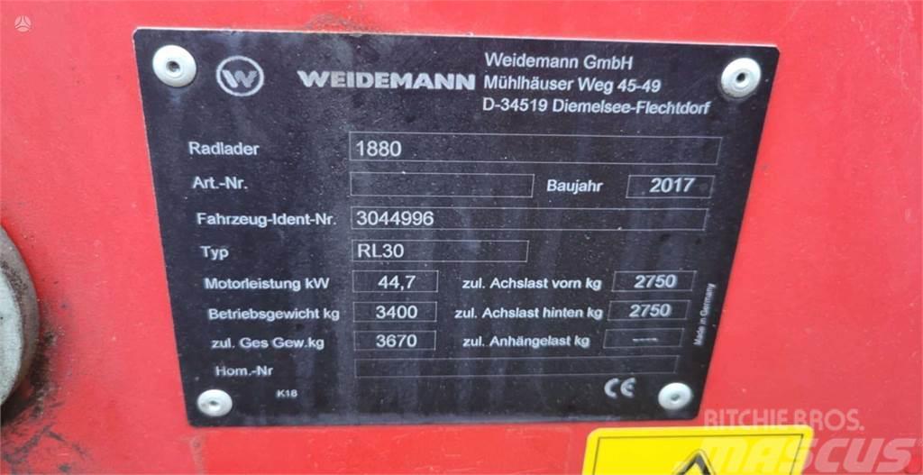 Weidemann 1880 Cargadoras sobre ruedas