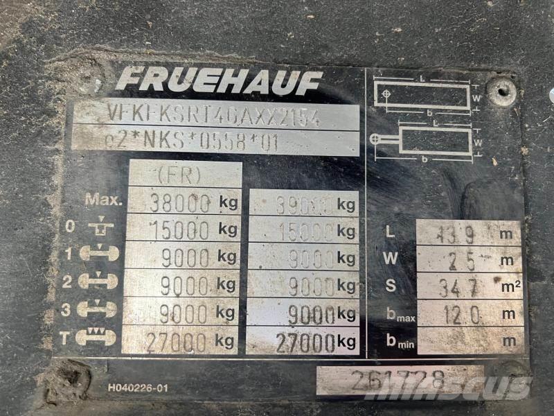 Fruehauf Semi-Reboque Semirremolques de caja de lona