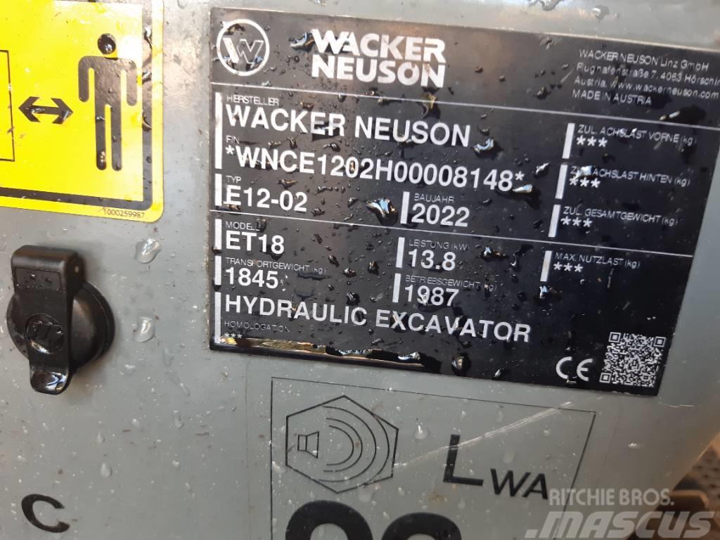 Wacker Neuson ET18 Excavadoras sobre orugas