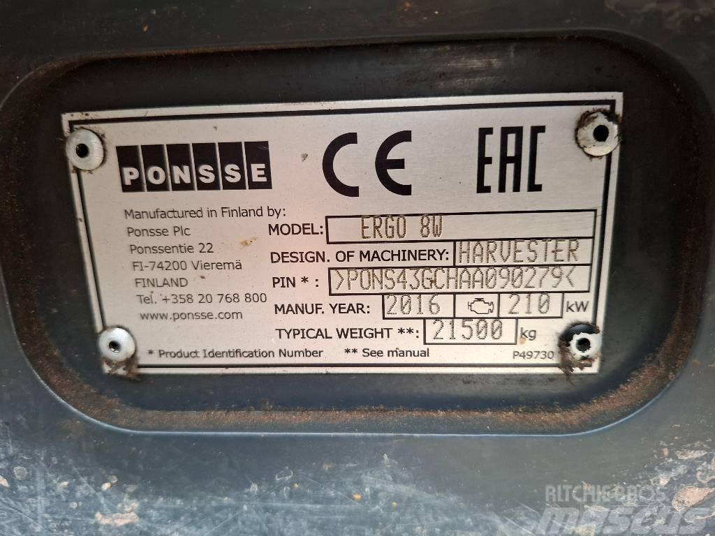 Ponsse Ergo 8W Cosechadoras