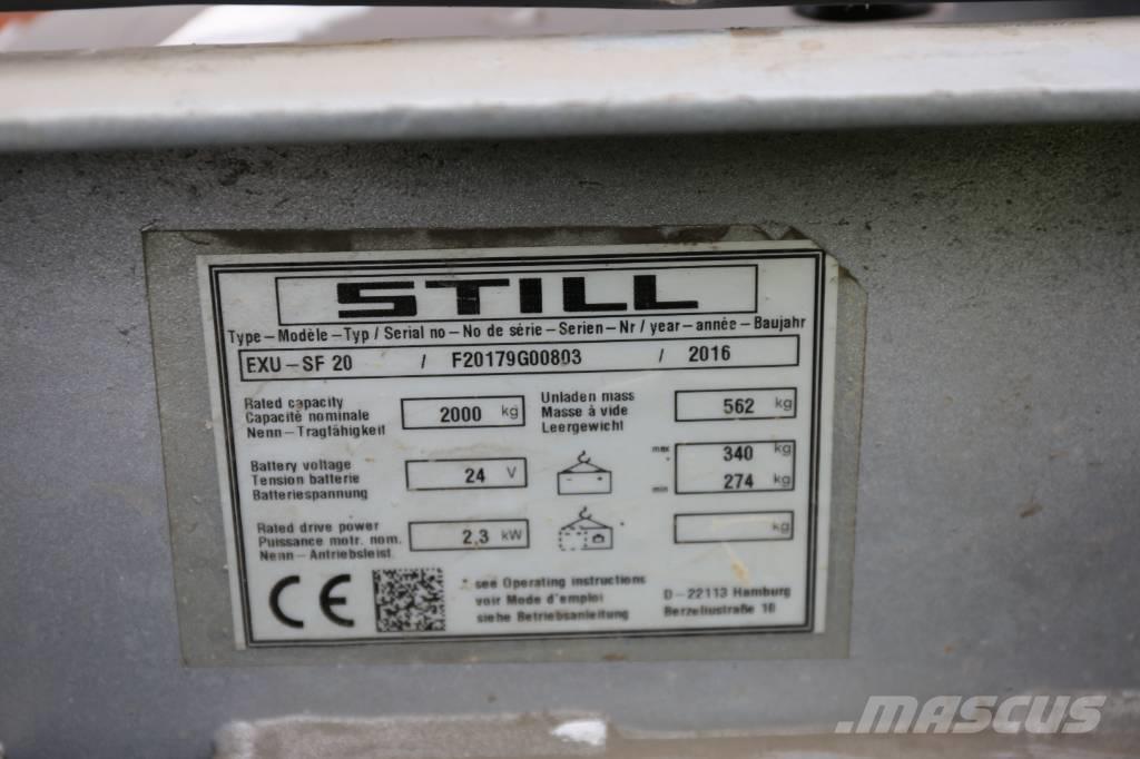 Still EXUSF20 Montacargas con plataformas de baja elevación