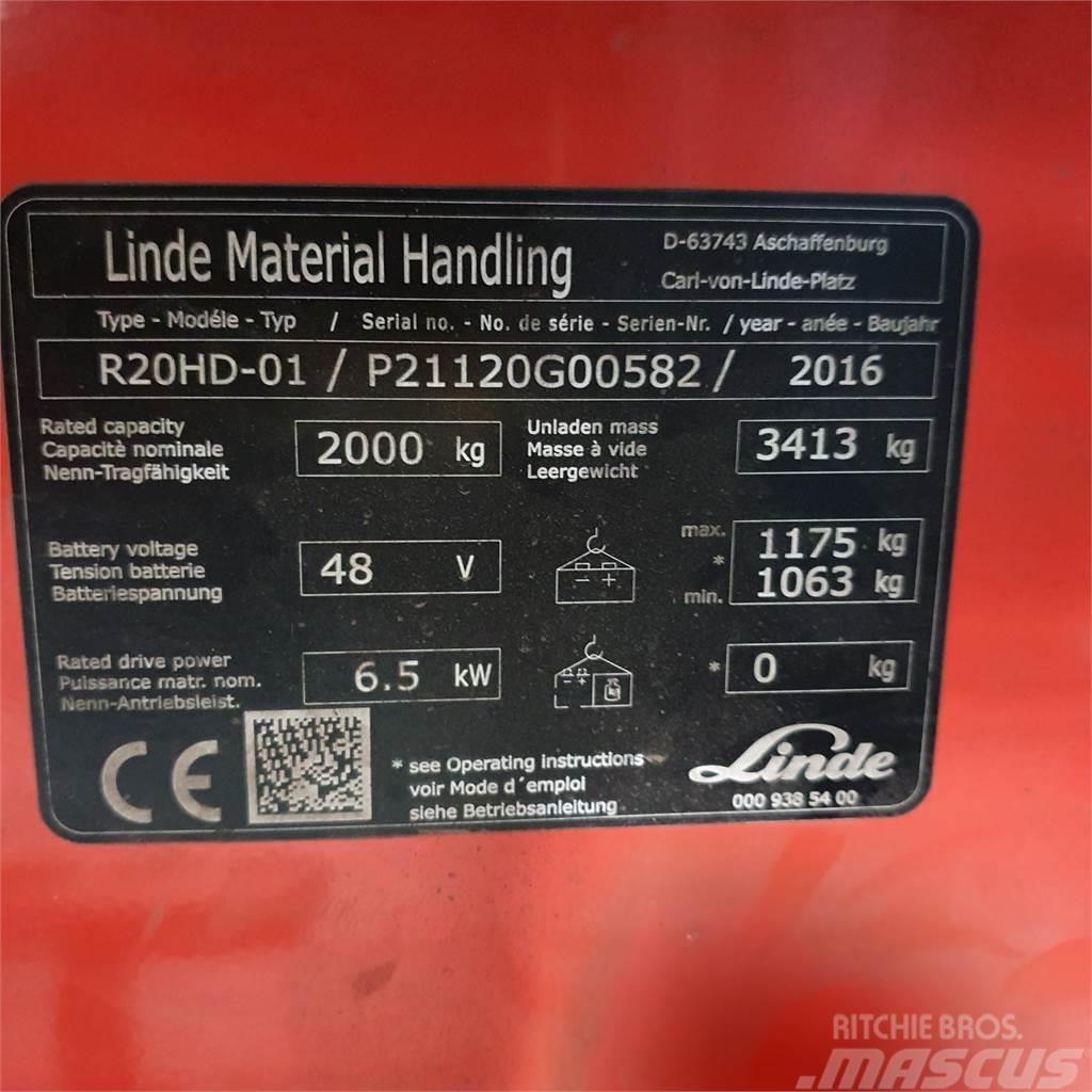 Linde R20HD Montacargas de alcance de gran altura