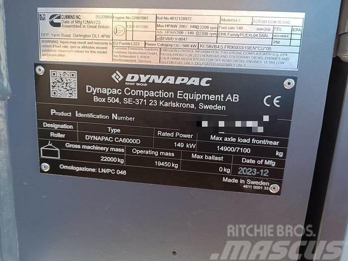 Dynapac CA6000D Rodillos vibratorios arrastrados