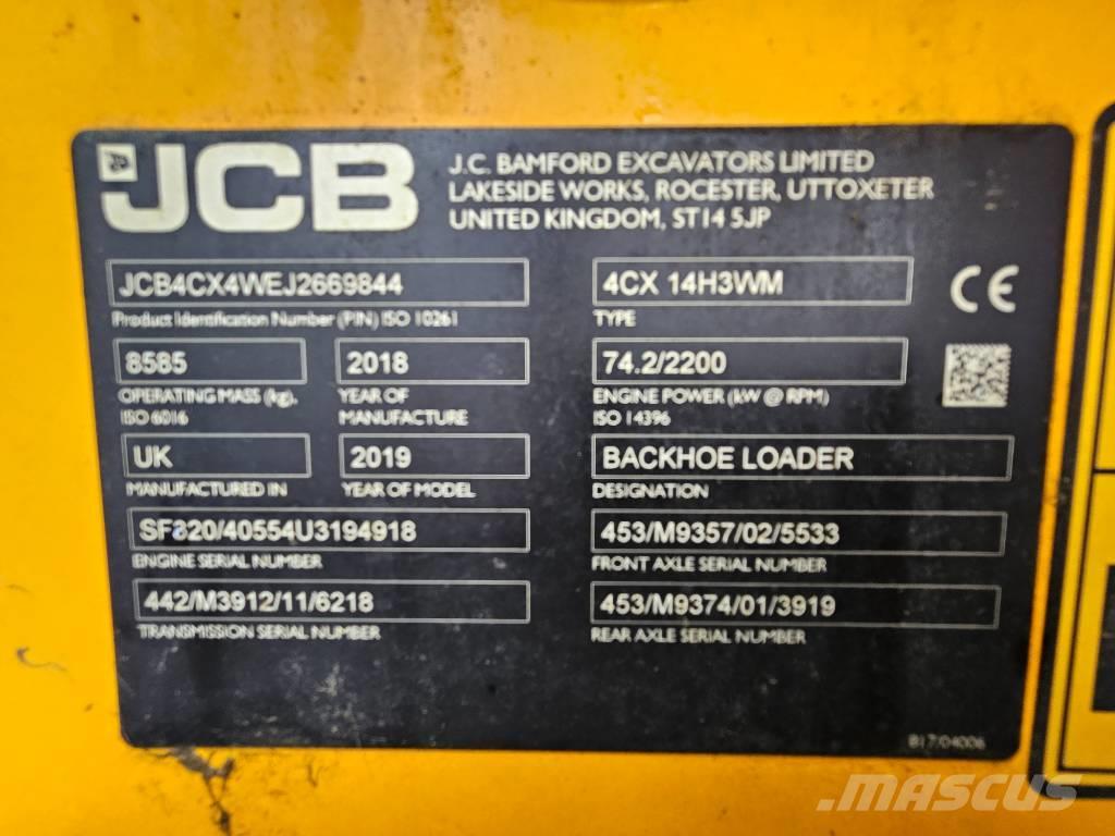 JCB 4 CX Retrocargadoras