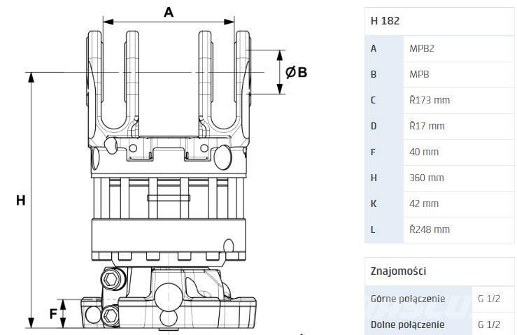  ROTATOR INDEXATOR H182 Volteadoras