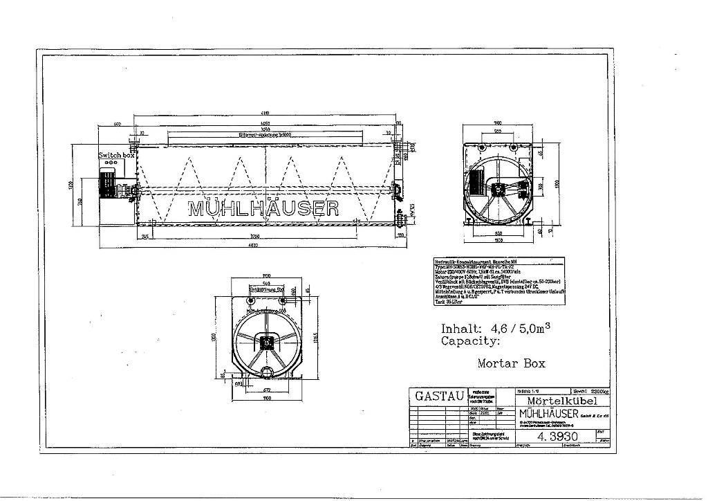  Muhlhauser Carrello Mixer Otra maquinaria subterránea