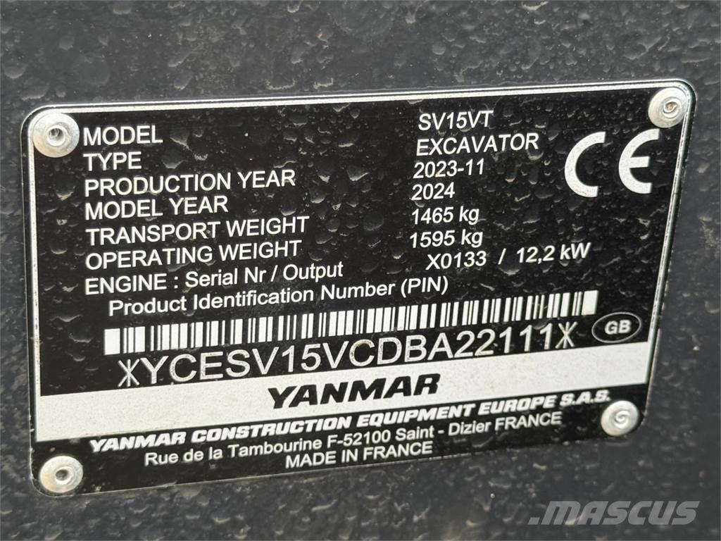 Yanmar SV15VT Excavadoras 7t - 12t