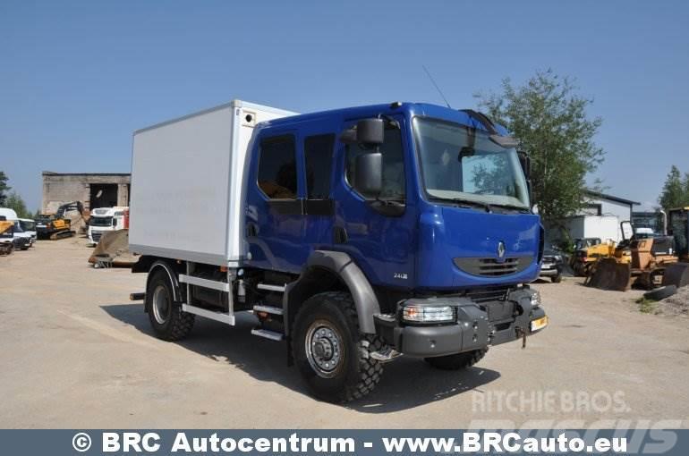 Renault Midlum Camiones con caja de remolque