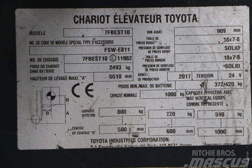 Toyota 7FBEST10 Carretillas de horquilla eléctrica