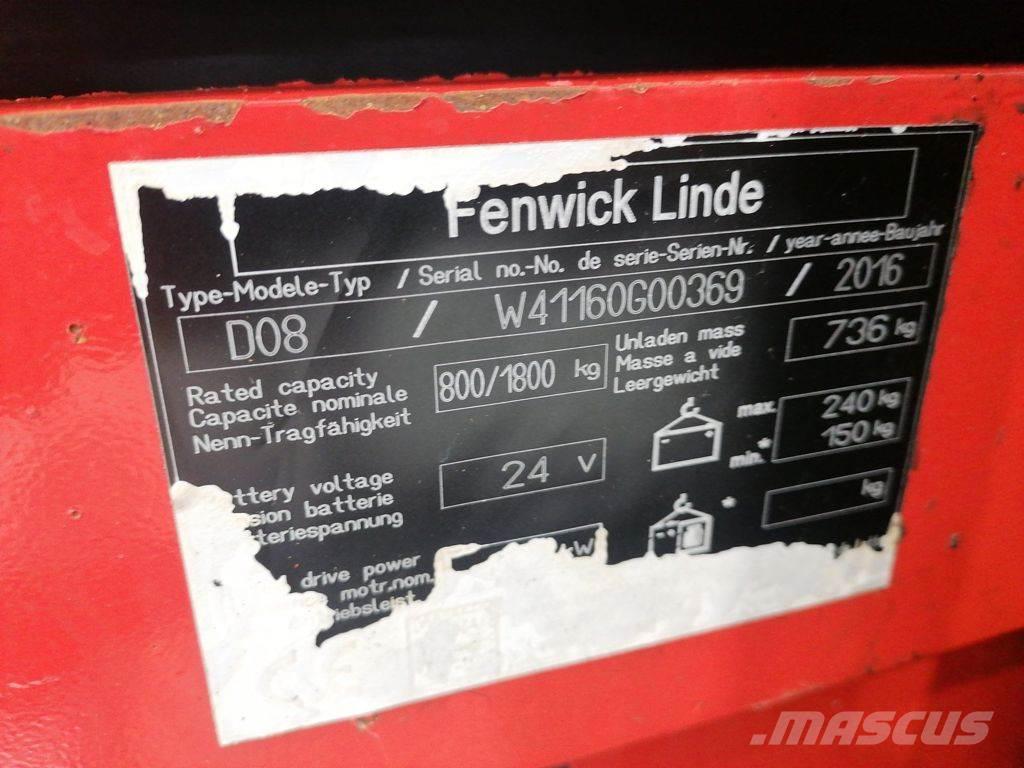 Linde D08 Montacargas manual