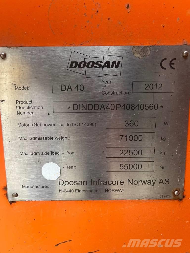 Doosan DA 40 Camiones articulados