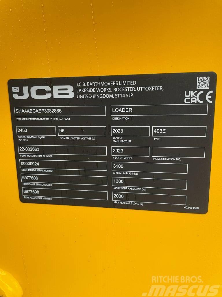 JCB 403 Electric Minicargadoras