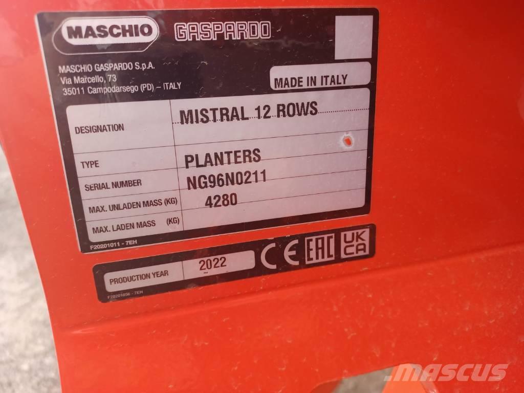 Maschio Mistral 12R Sembradoras de alta precisión