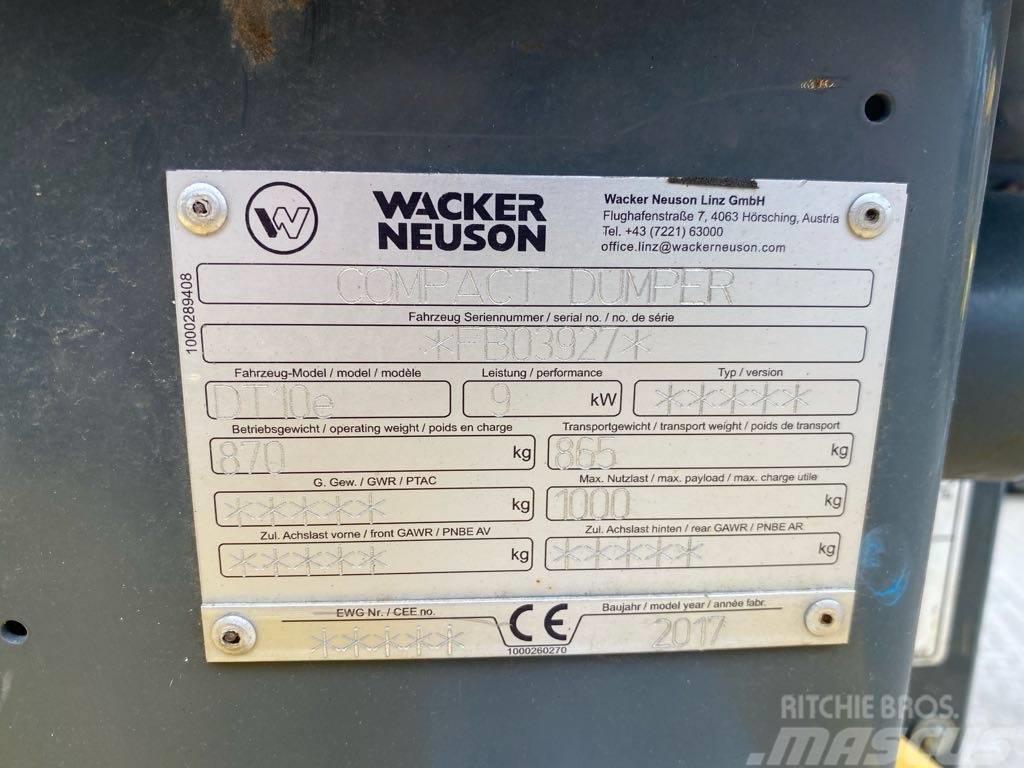 Wacker Neuson DT10e Camiones de volteo sobre orugas