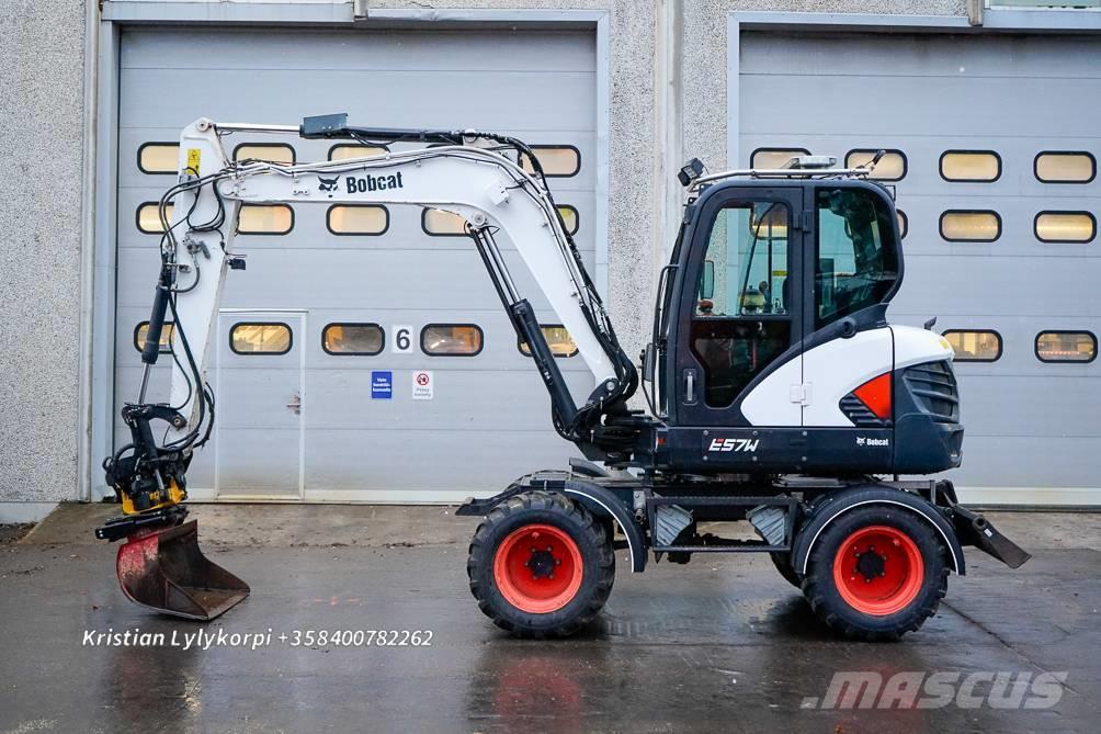 Bobcat E57W PYÖRÄOHJAUS Excavadoras de ruedas