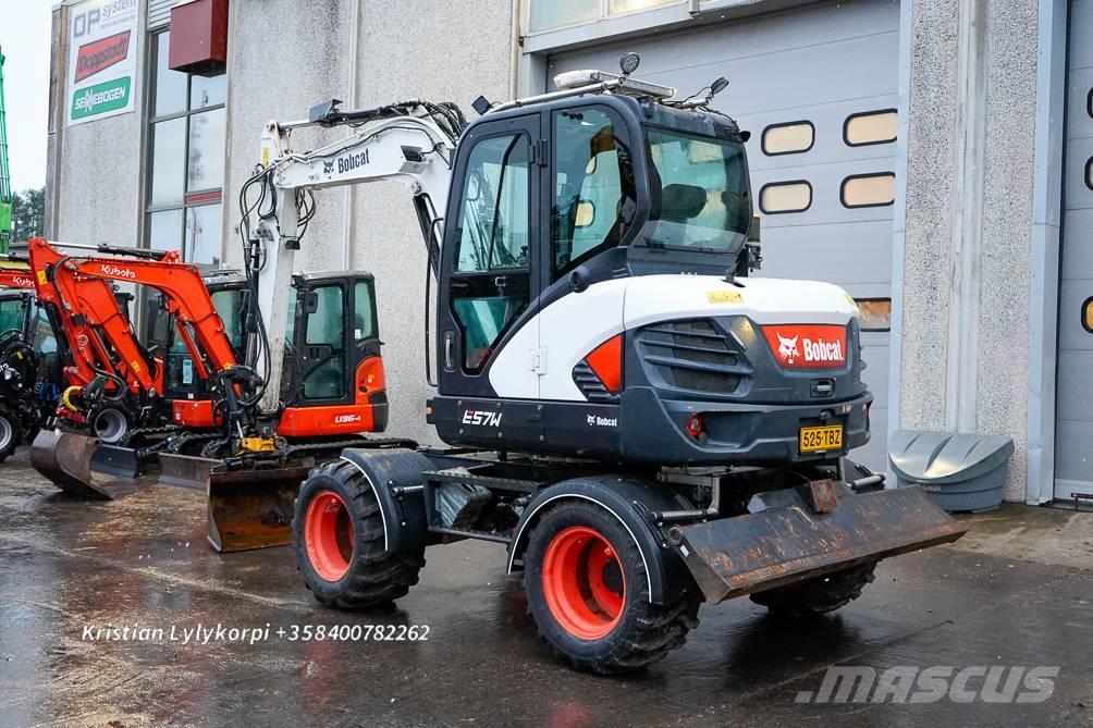 Bobcat E57W PYÖRÄOHJAUS Excavadoras de ruedas