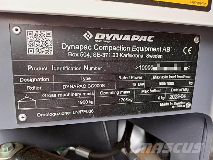 Dynapac CC900S Rodillos vibratorios arrastrados