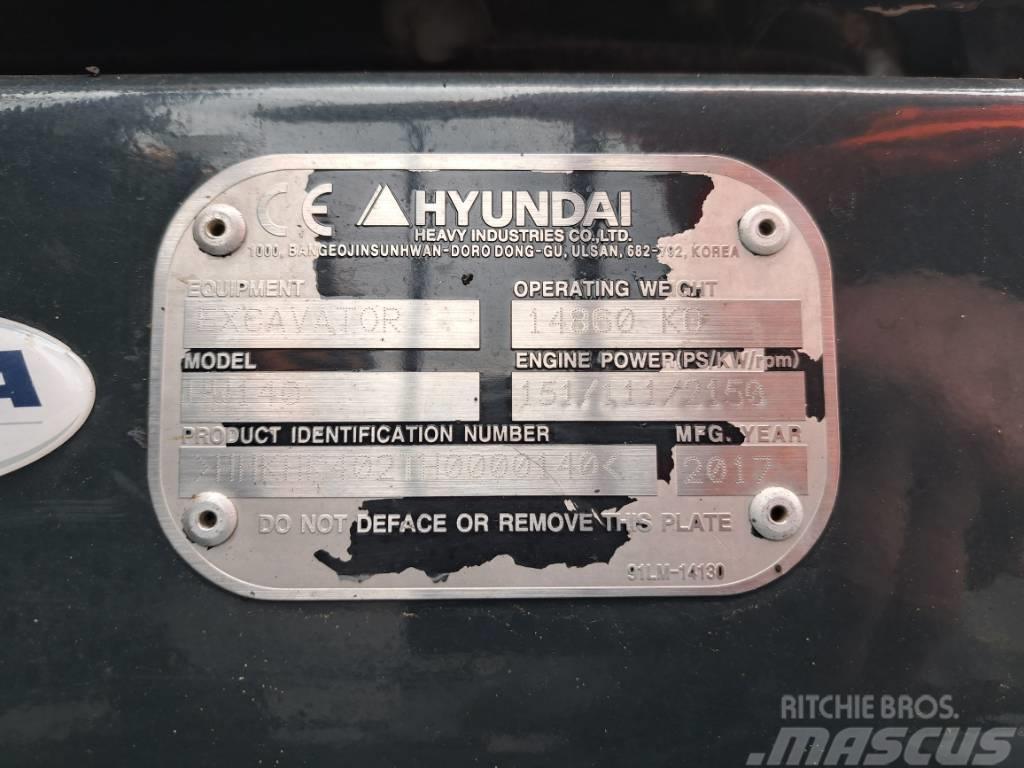 Hyundai HW140 Excavadoras de ruedas