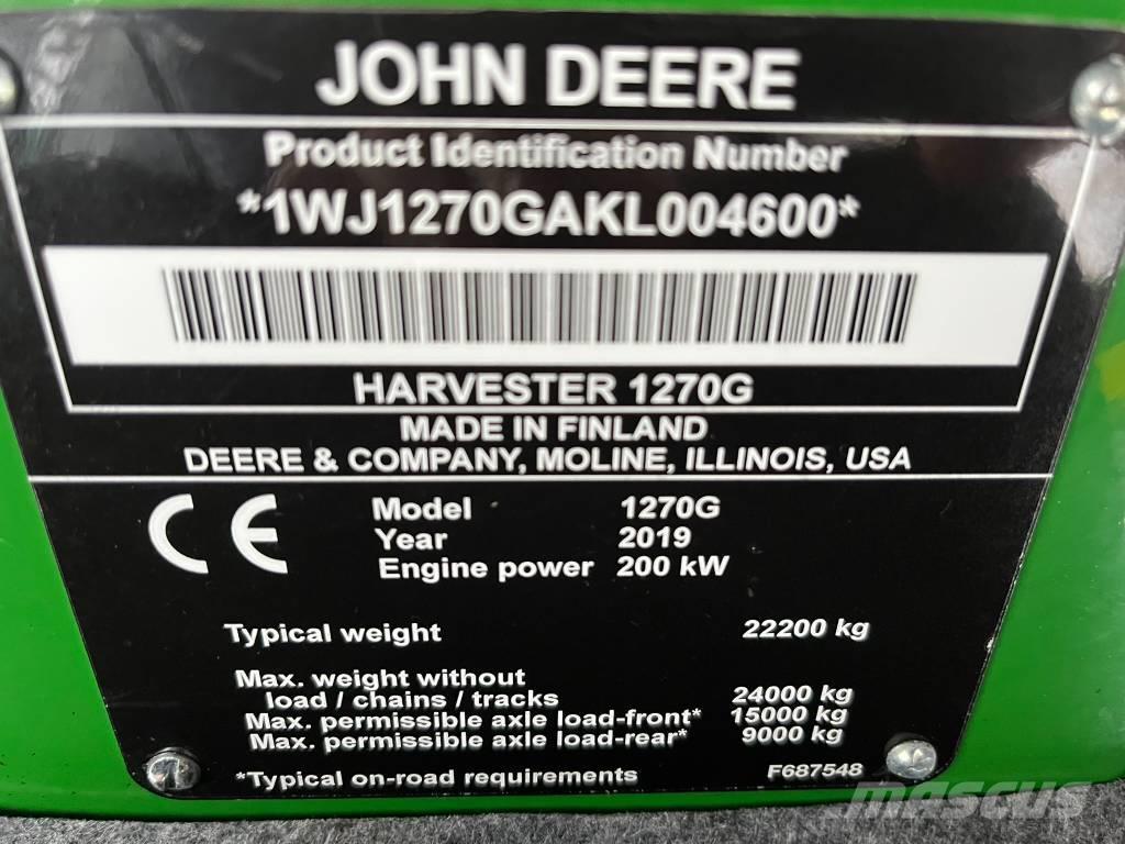 John Deere 1270G Cosechadoras