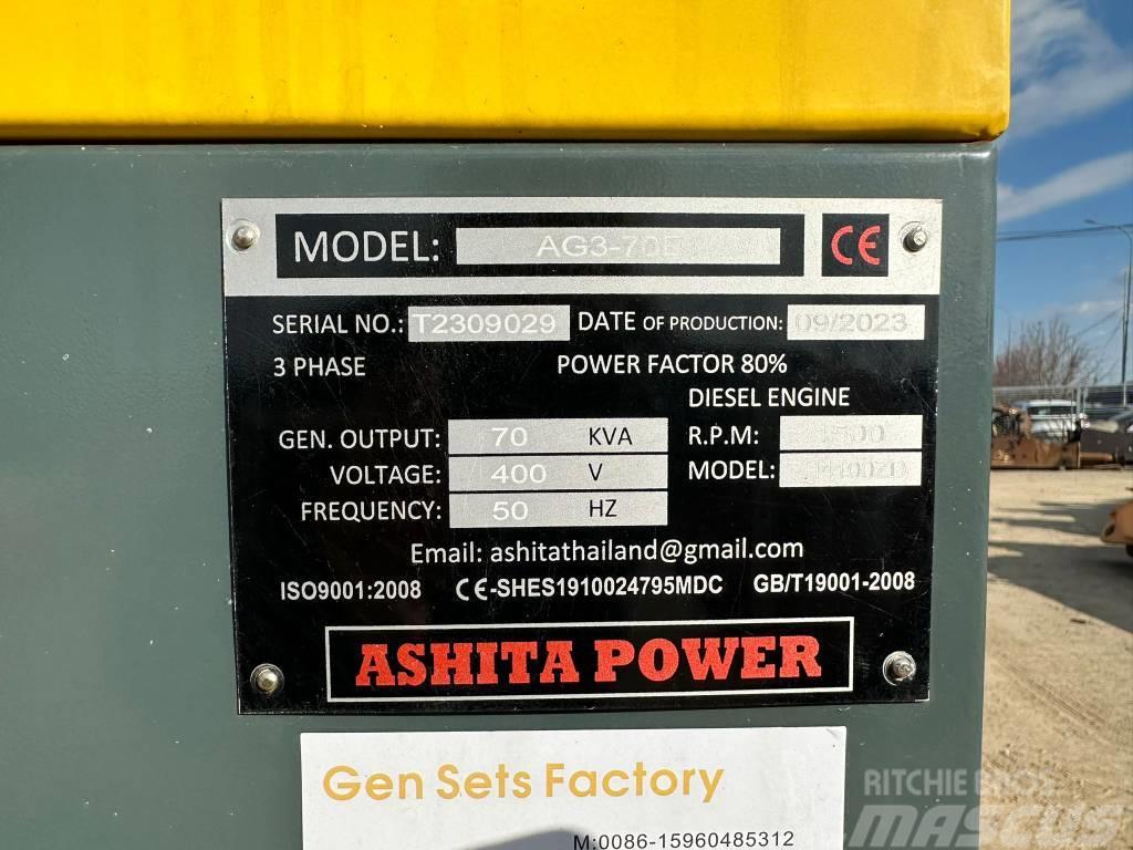 Ashita AG3-70E Generadores diésel