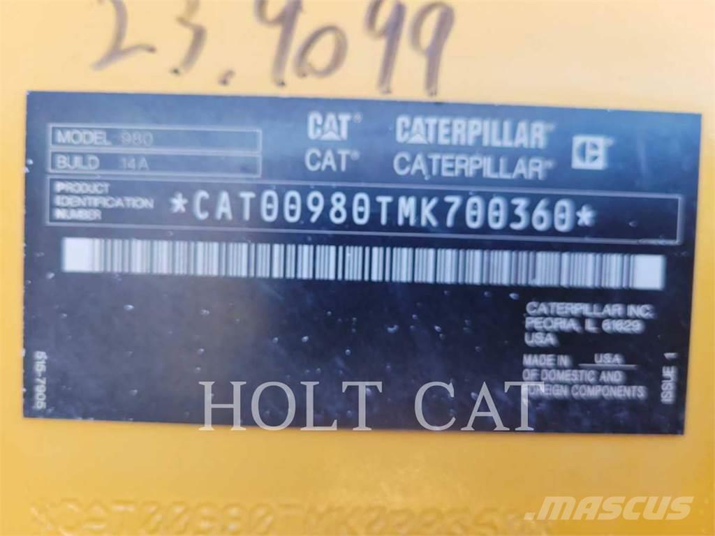 CAT 980 Cargadoras sobre ruedas