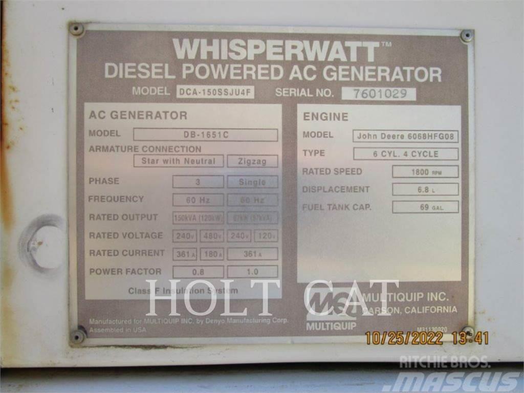 MultiQuip DCA150SSJU4F Otros Generadores