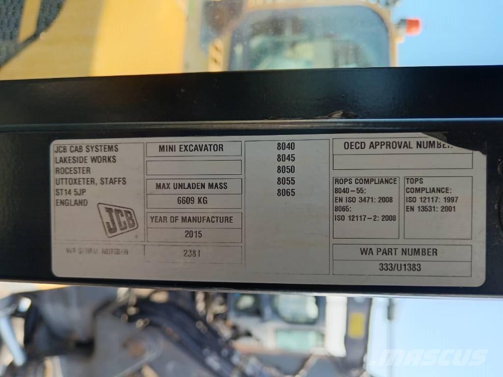 JCB 8055 RTS Miniexcavadoras