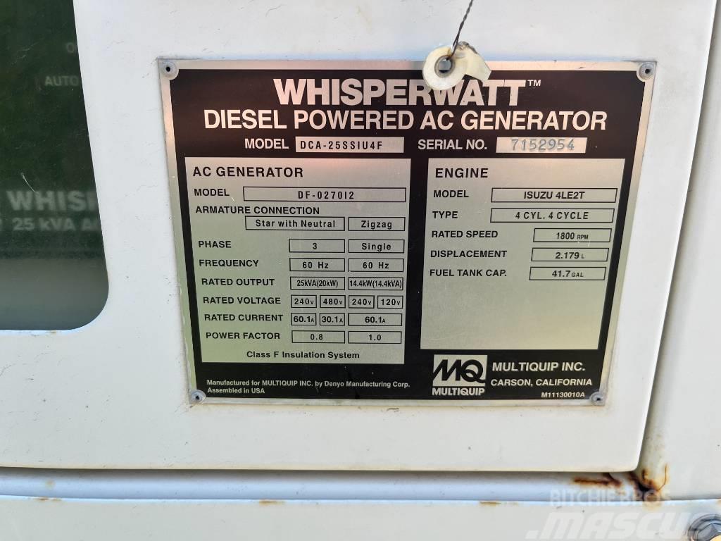 MultiQuip DCA-25SSIU4F Generadores diésel