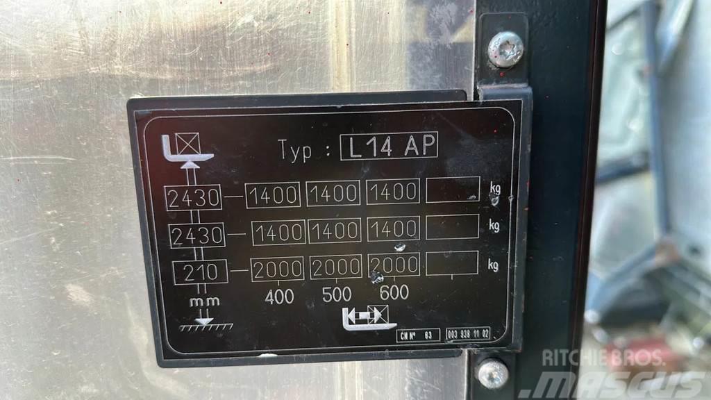 Linde L14AP Montacargas manual