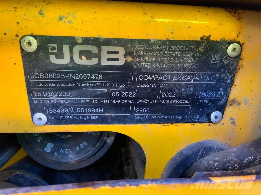 JCB 8025 ZTS Miniexcavadoras