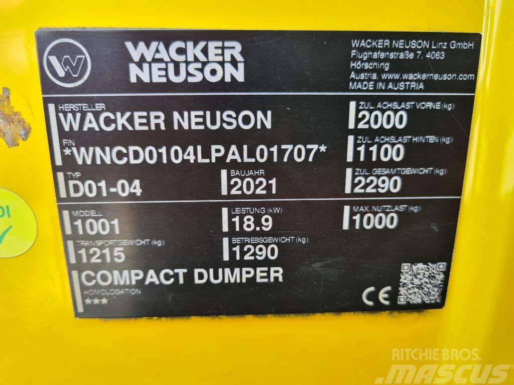 Wacker Neuson 1001 Vehículos compactos de volteo