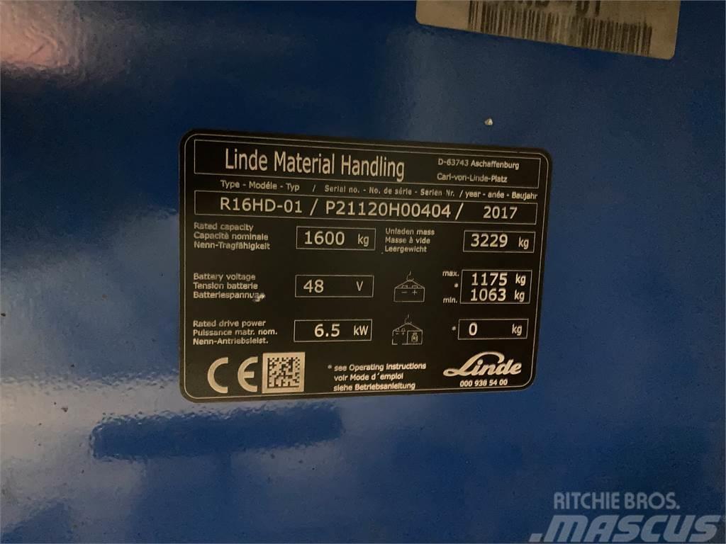 Linde R16HD Montacargas de alcance de gran altura