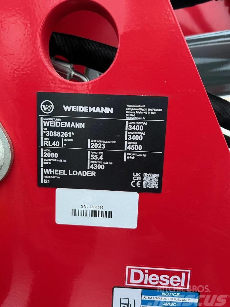 Weidemann 2080 Cargadoras sobre ruedas