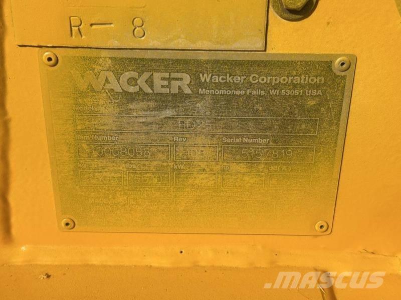 Wacker RD 25 Compactadoras de suelo