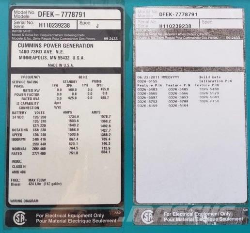 Cummins QSX15 Generadores diésel