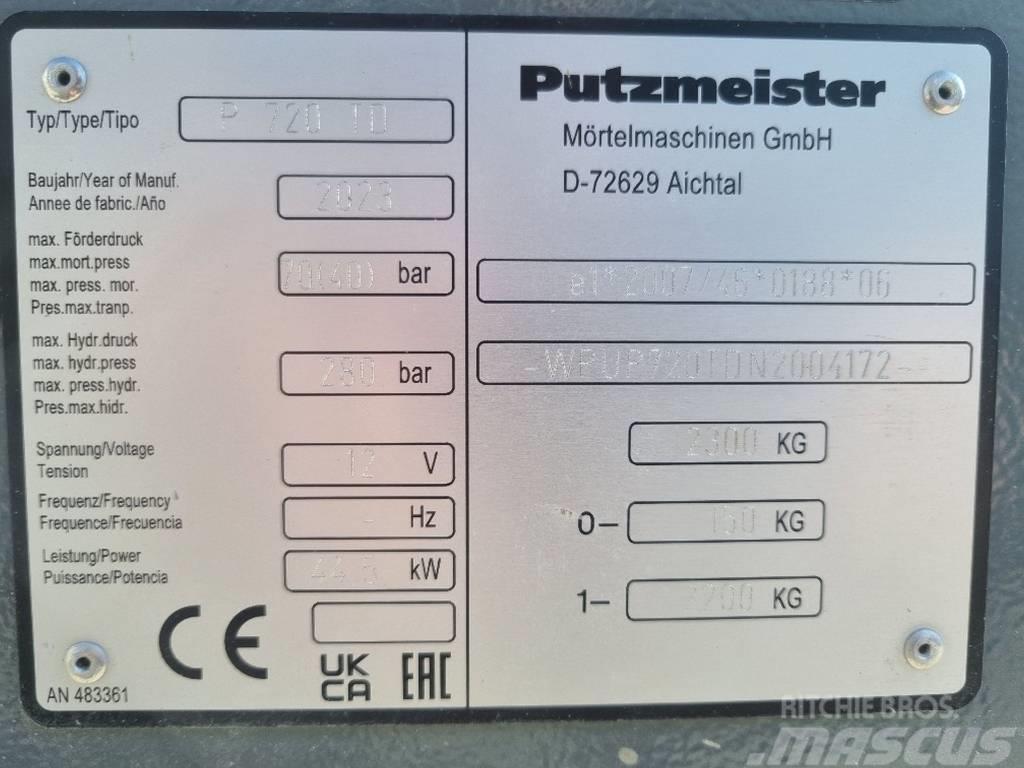 Putzmeister P 720 Bombas de concreto