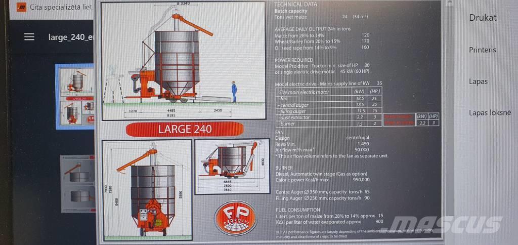  Pedrotti Large 240 Secadoras de grano