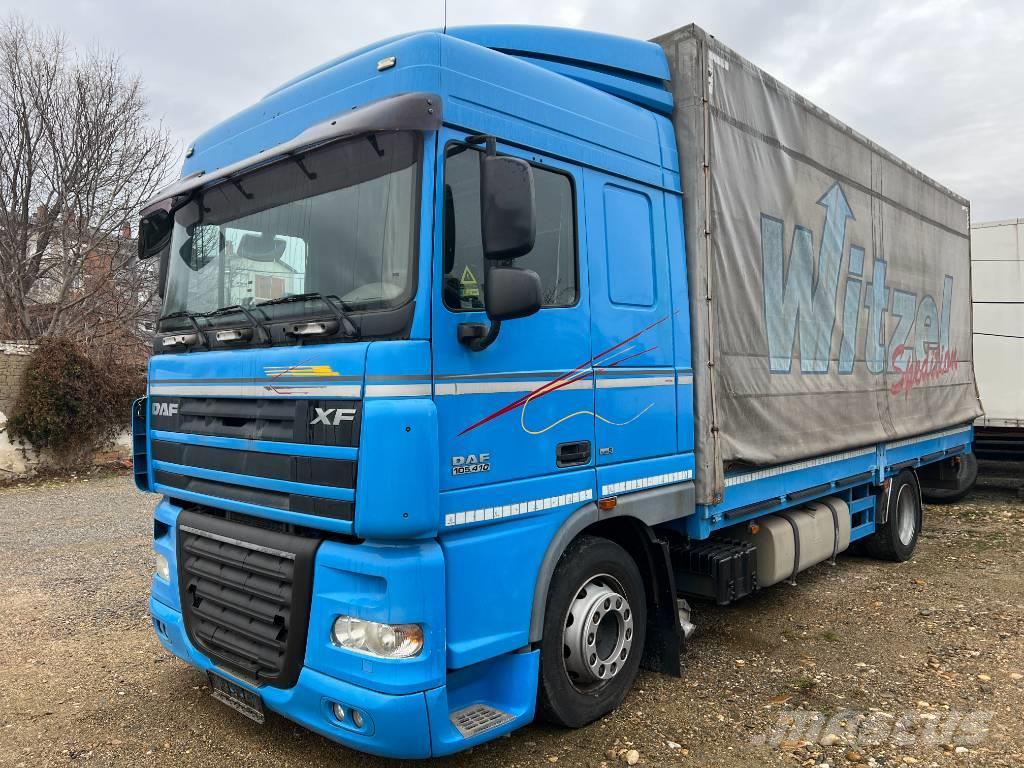 DAF XF105.410 Camiones de caja de lona