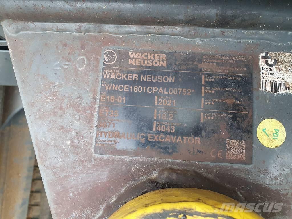 Wacker Neuson ET35 Excavadoras sobre orugas