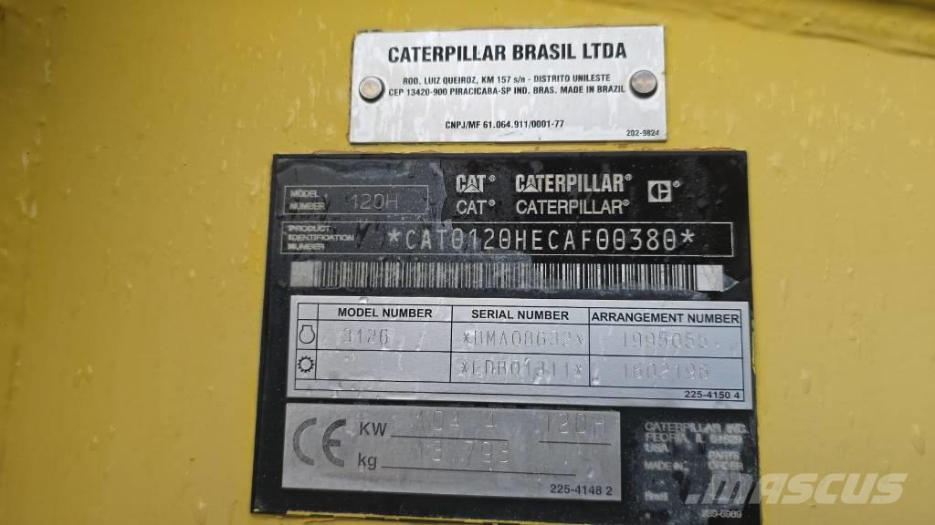 CAT 120 H Niveladoras